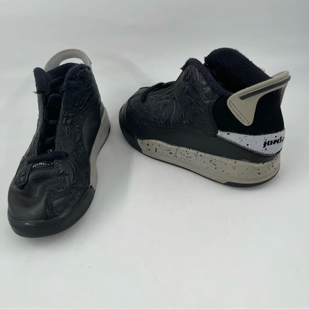 Nike Air Jordan Two Dub Zero-SZ 13 C-Black Grey Lace-Up Basketball Shoes
